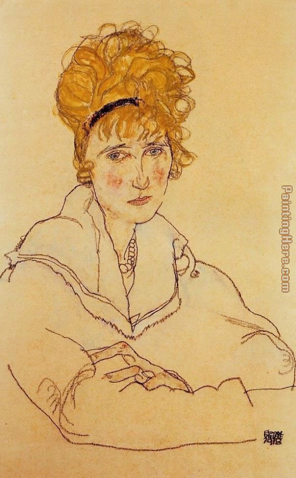 Egon Schiele Portrait of Edith Schiele